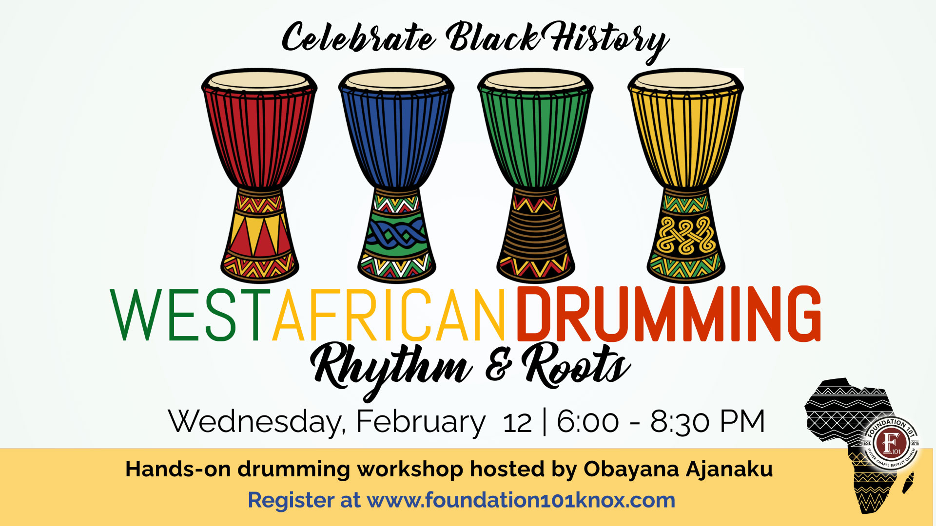 West African Drumming Session: Rhythm & Roots